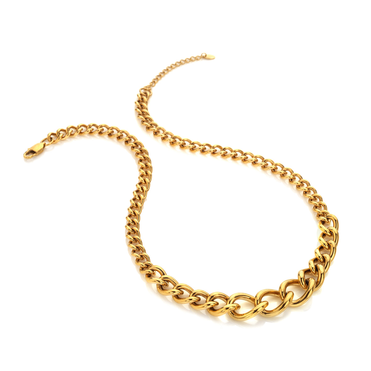 AVA & SKY Graduated Gold Plated Waterproof Chain