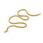 AVA & SKY Braid Gold Plated Waterproof Necklace