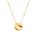 AVA & SKY Riviera Gold Plated Waterproof Disc Necklace