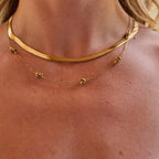 AVA & SKY Gold Snake Waterproof Chain