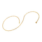 AVA & SKY  Paperclip Gold Plated Waterproof Necklace