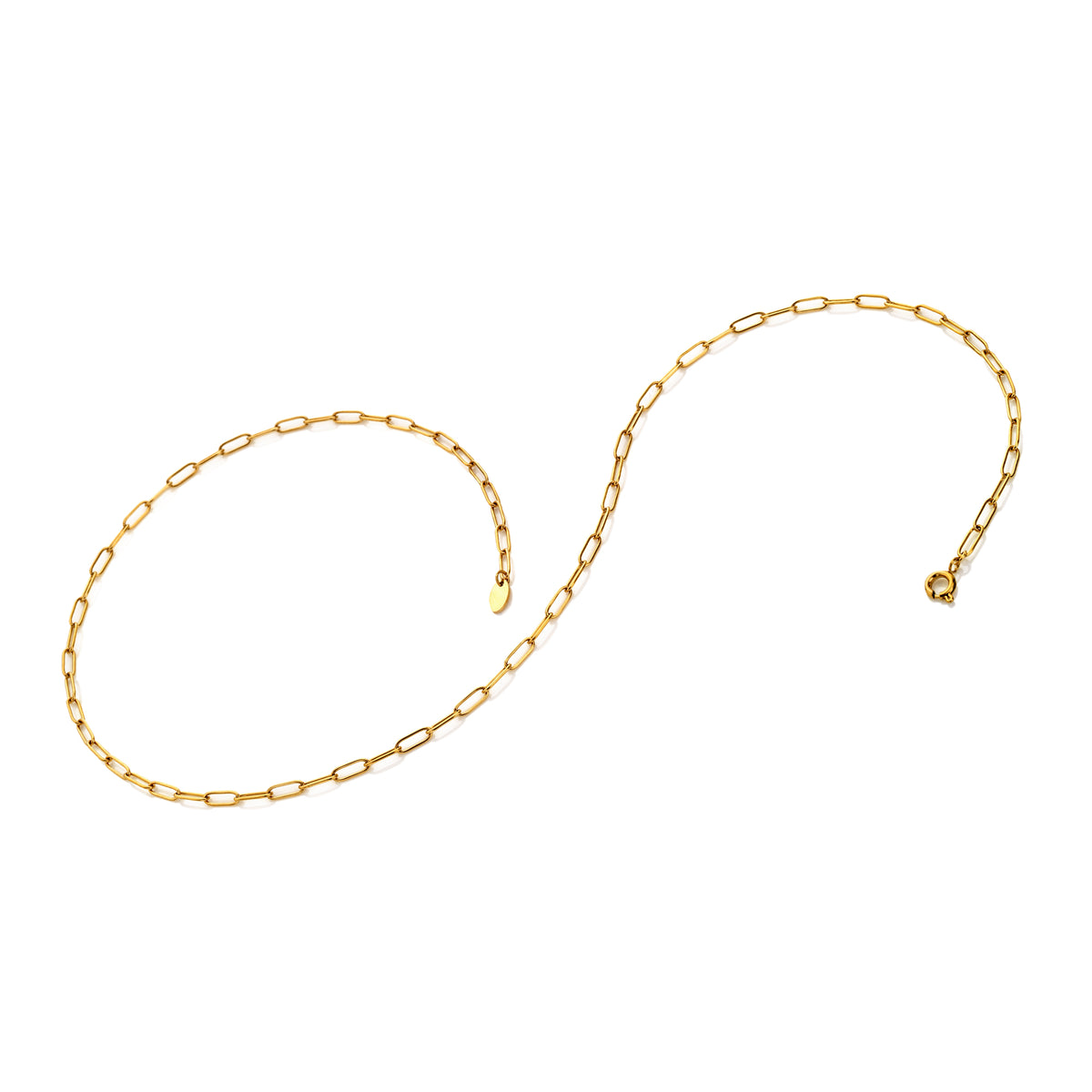 AVA & SKY  Paperclip Gold Plated Waterproof Necklace
