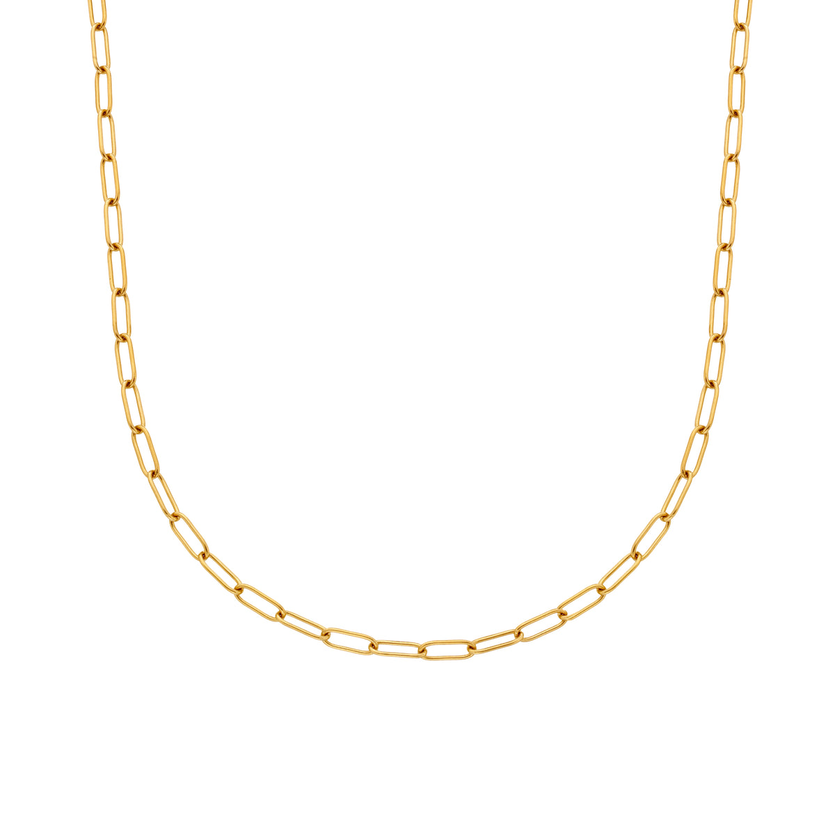 AVA & SKY  Paperclip Gold Plated Waterproof Necklace