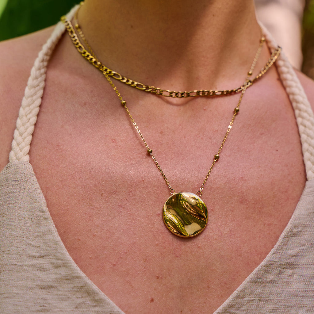 AVA & SKY  Figaro Gold Plated Waterproof Necklace