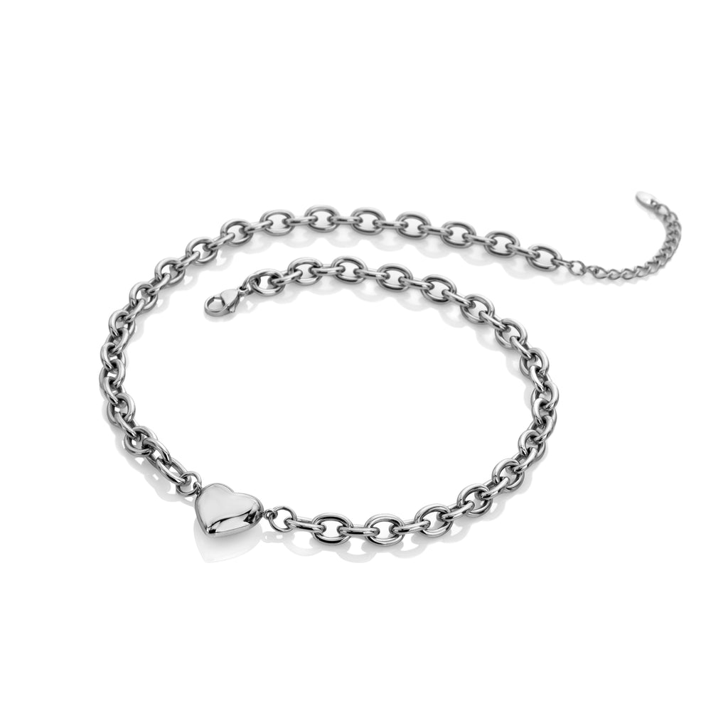 AVA & SKY Chunky Heart Waterproof Necklace