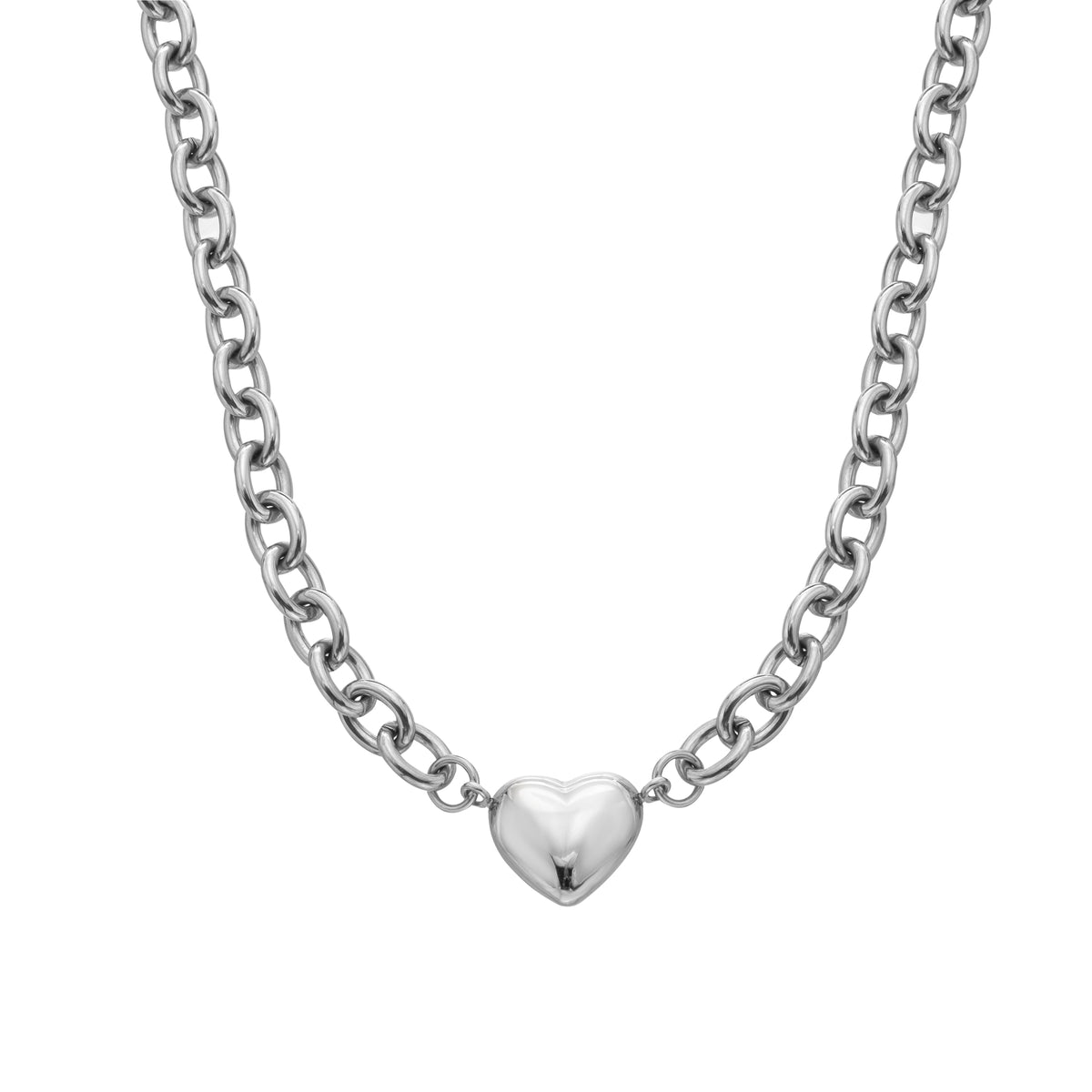 AVA & SKY Chunky Heart Waterproof Necklace