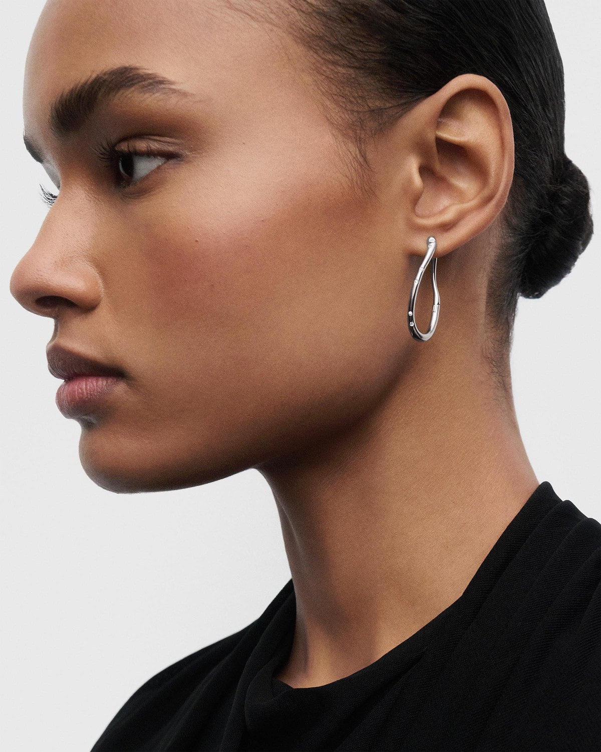 Air Silver Hoops