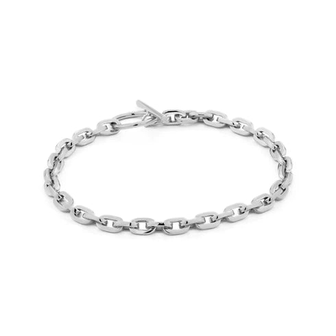 Silver Chain Hook Bracelet B004-04H