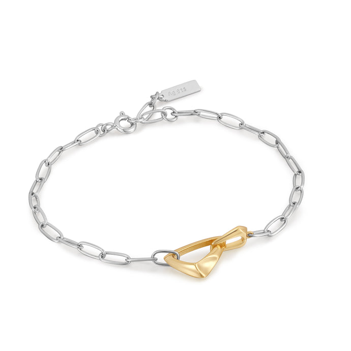 Silver Arrow Link Chunky Bracelet B049-02T