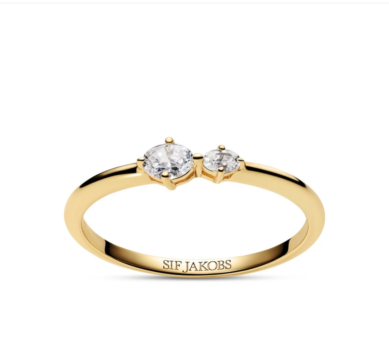 Essenza Gold Ovale Due Ring
