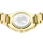 BERING Ladies Gold Metal Strap Watch with White Dial 19932-734