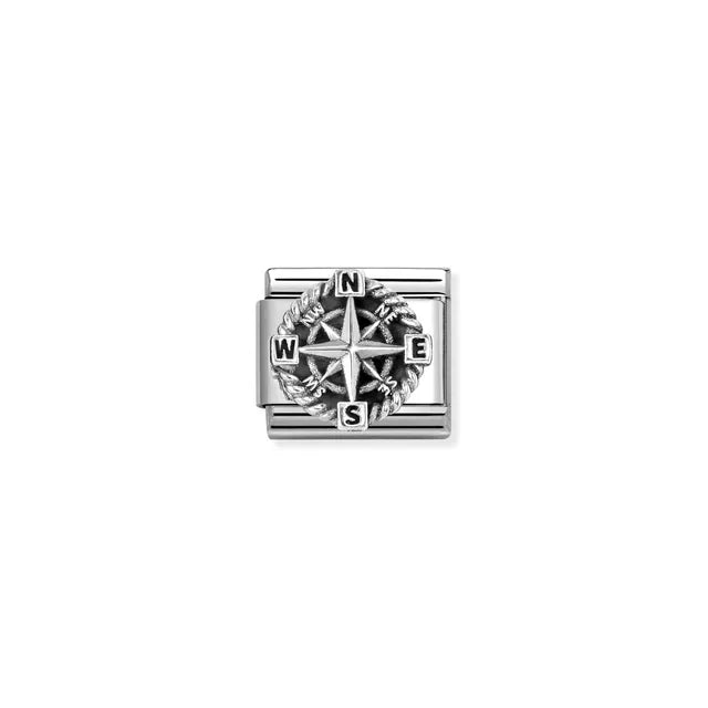 Nomination Silver Compass Charm