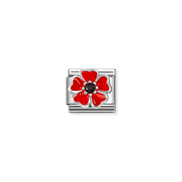 Nomination Silver Poppy Charm
