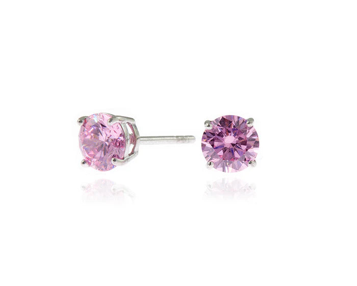 Lana with Pink Swarovski Crystal Earrings