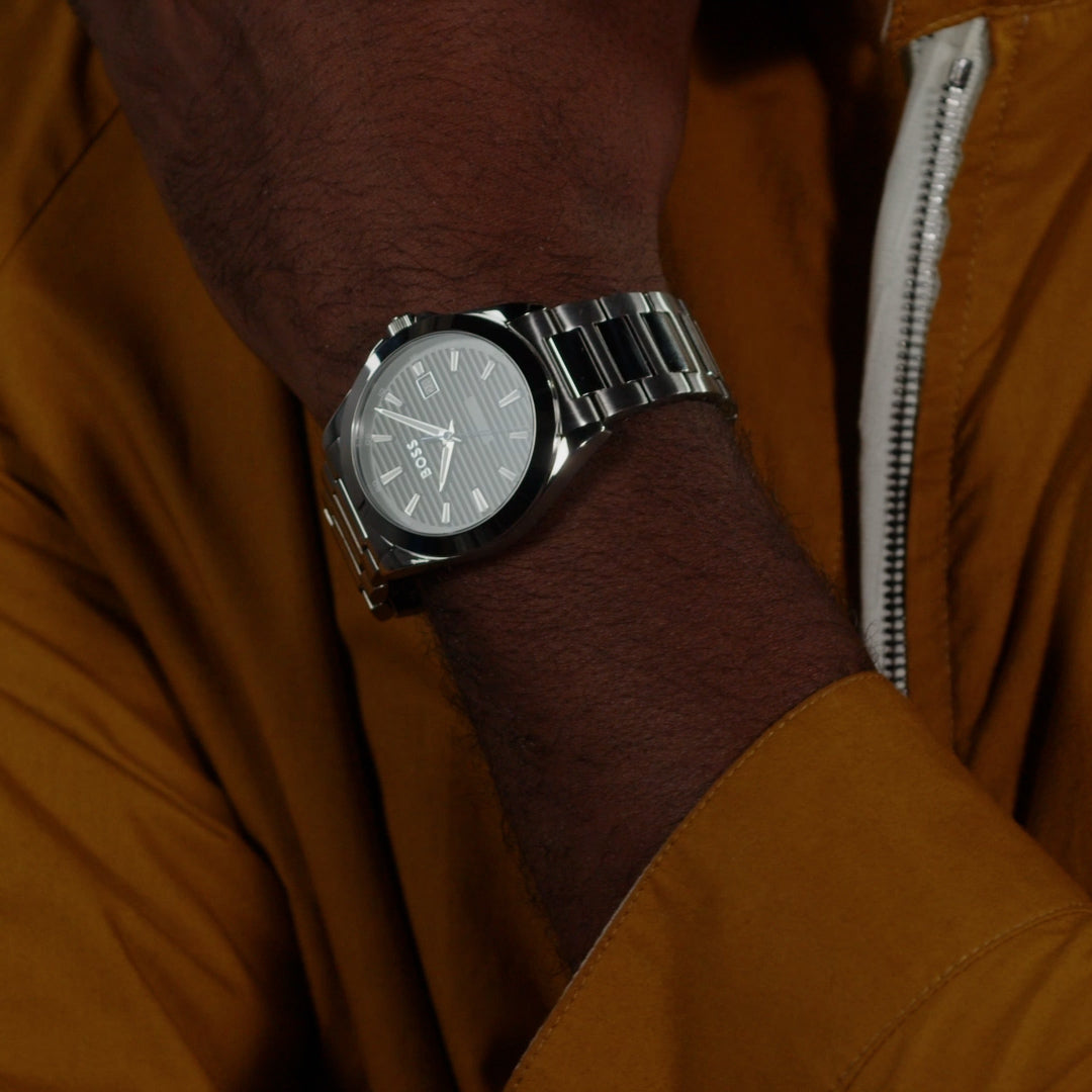 Gents BOSS Strike Stainless Steel Bracelet Watch