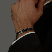Load image into Gallery viewer, Gents BOSS Black Metal Link Essentials Stainless Steel Bracelet
