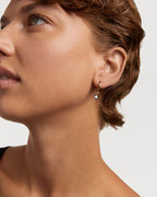 Blue Lily Hoops