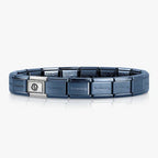 Nomination CLASSIC Blue Coloured Base Charm Bracelets in stainless steel