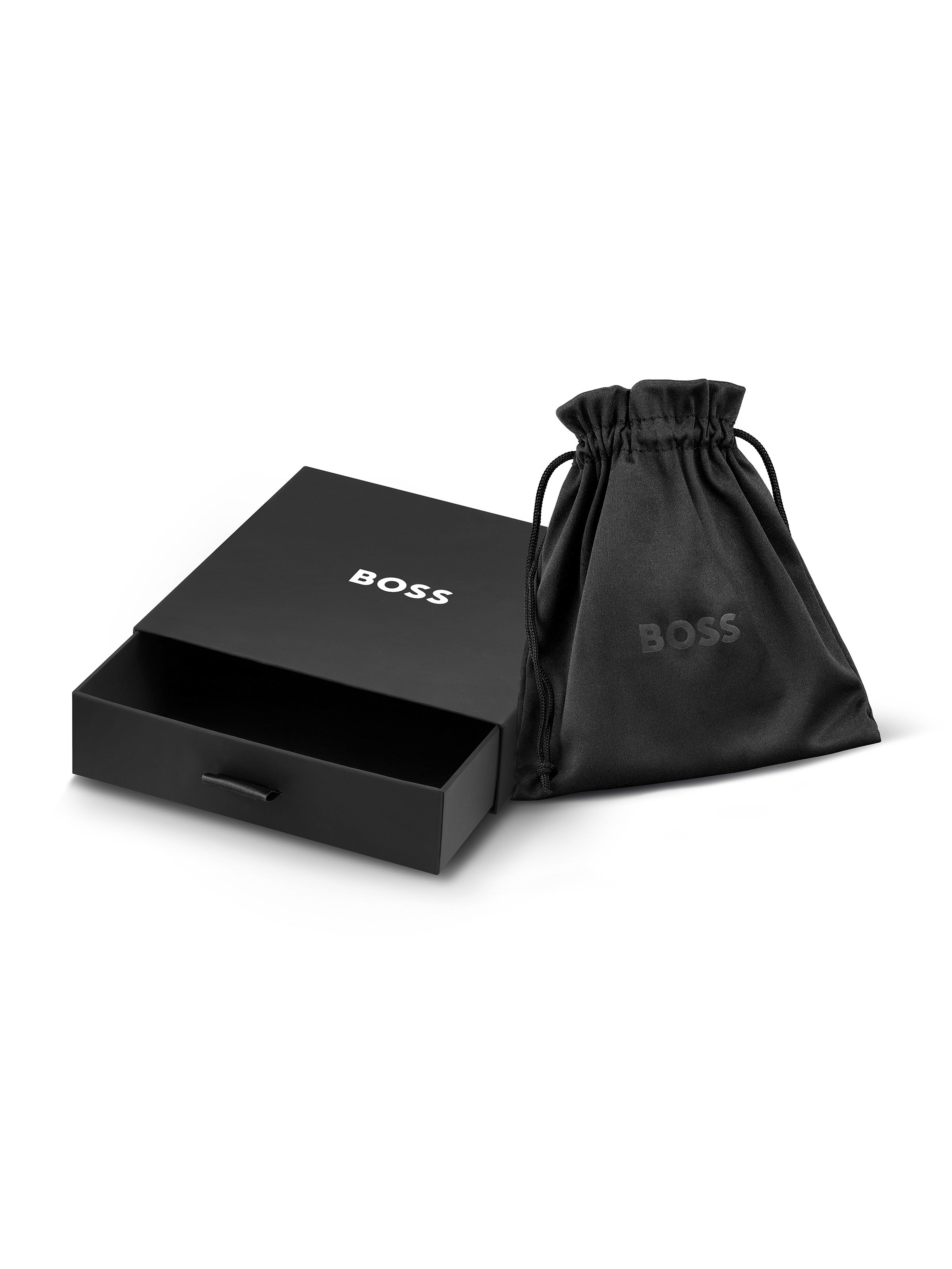 BOSS Sphere Beaded Logo Clasp Necklace