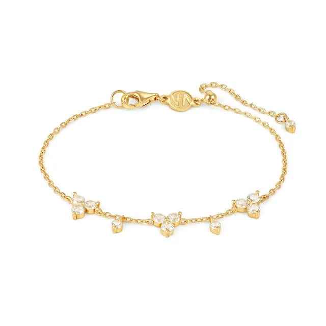 Nomination Life Bouquet Gold Bracelet with White Cubic Zirconia