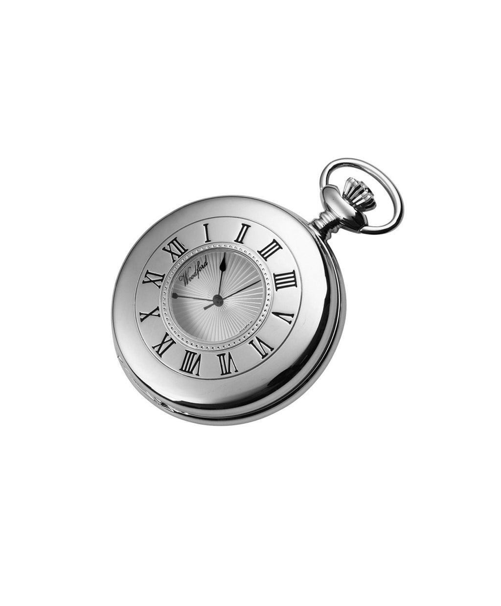 Woodford Half Hunter Mechanical Starburst Dial Pocket Watch