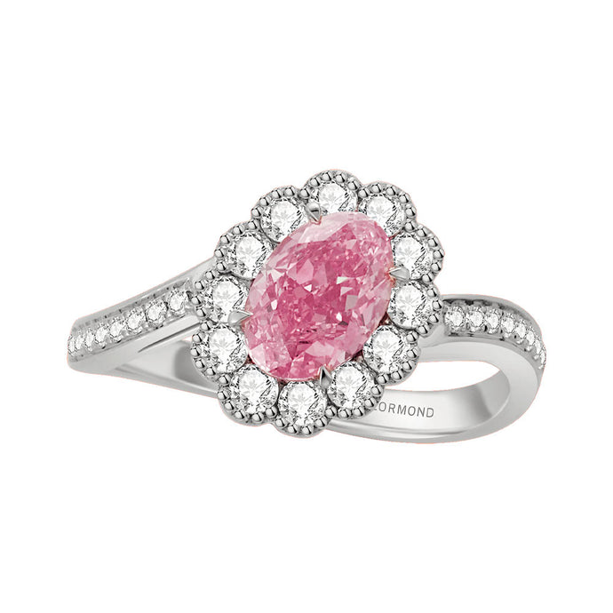 18ct White Gold Aurora One Carat Enchantment Ring