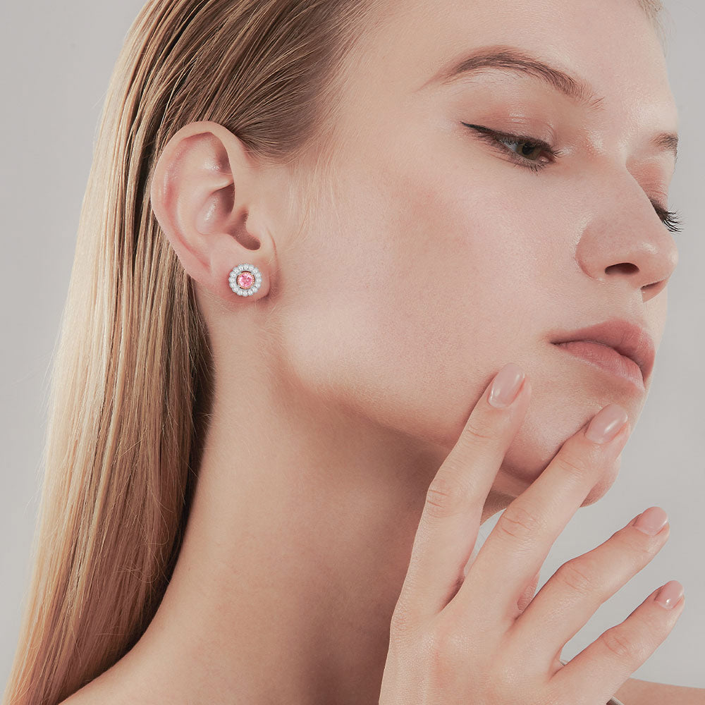 18ct White Gold Aurora Gleam Studs