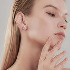 18ct White Gold Aurora Gleam Studs