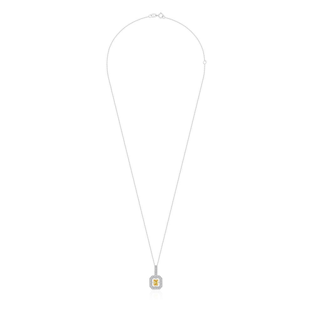 18ct White Gold Clarice Glamour Pendant