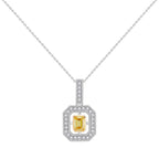 18ct White Gold Clarice Glamour Pendant