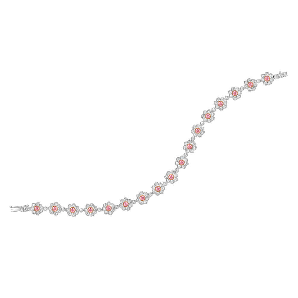 18ct White Gold Aurora Blossom Bracelet