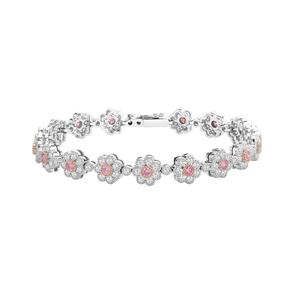 18ct White Gold Aurora Blossom Bracelet
