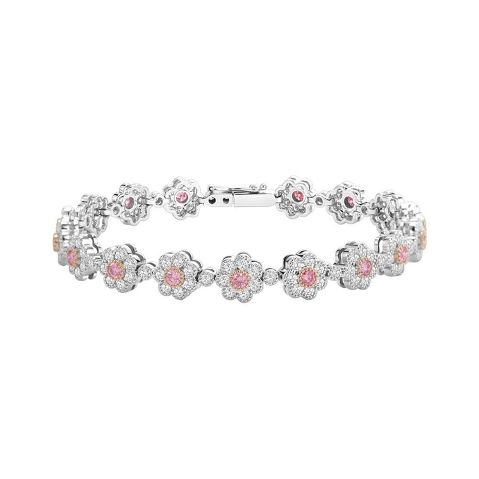 18ct White Gold Aurora Blossom Bracelet