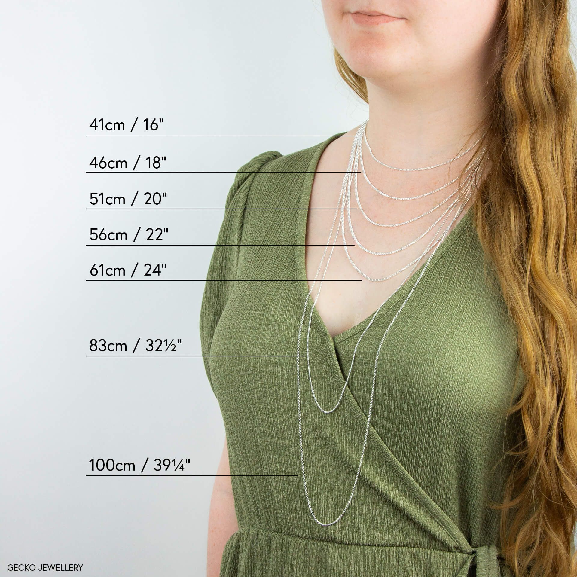 Silver Curb Chain With Extender 56cm-61cm