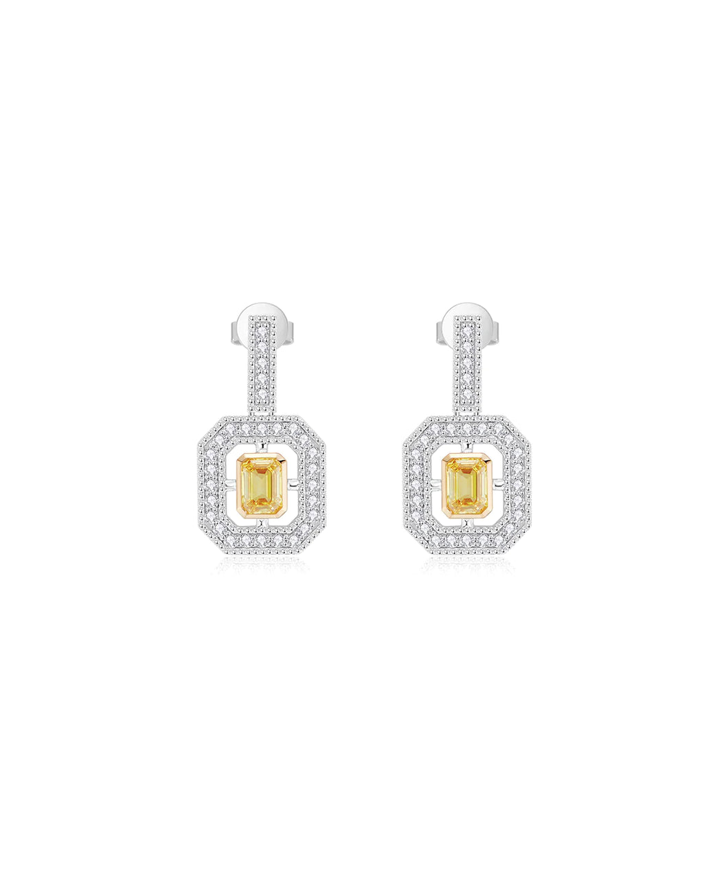 18ct White Gold Clarice Glamour Earrings