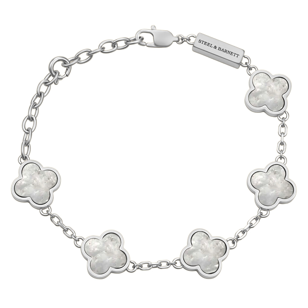 Clover Bracelet Natural White