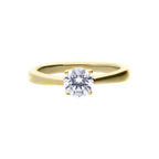Diamonfire Gold Plated Four Claw 0.75ct Ring