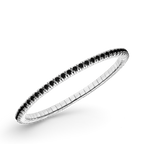 Dazzling Colour Flex Bracelet 2.5mm Black 925 Rhodium