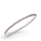 Dazzling Colour Flex Bracelet 2.5mm Pink 925 Rhodium