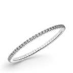 Dazzling Colour Flex Bracelet 2.5mm White 925 Rhodium