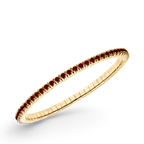 Dazzling Colour Flex Bracelet 2.5mm Garnet 925 gold plated