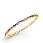 Dazzling Colour Flex Bracelet 2.5mm Coloured 925 gold plated