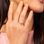 Diamonfire Gold Plated Four Claw 0.75ct Ring