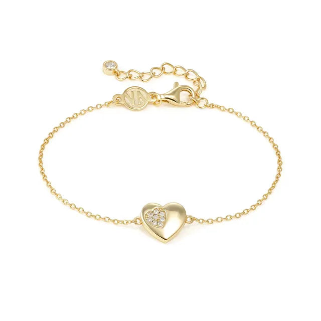 Nomination Petit Sparkle Gold Heart Bracelet