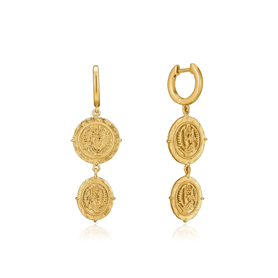 Gold Axum Mini Hoop Earrings E020-02G