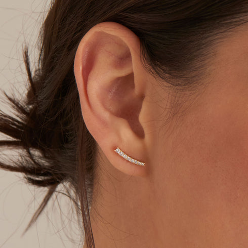 Glam Crawler Stud Earrings E037-03G