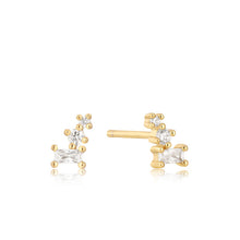 Load image into Gallery viewer, Glam Mini Crawler Gold Stud Earrings E037-99G
