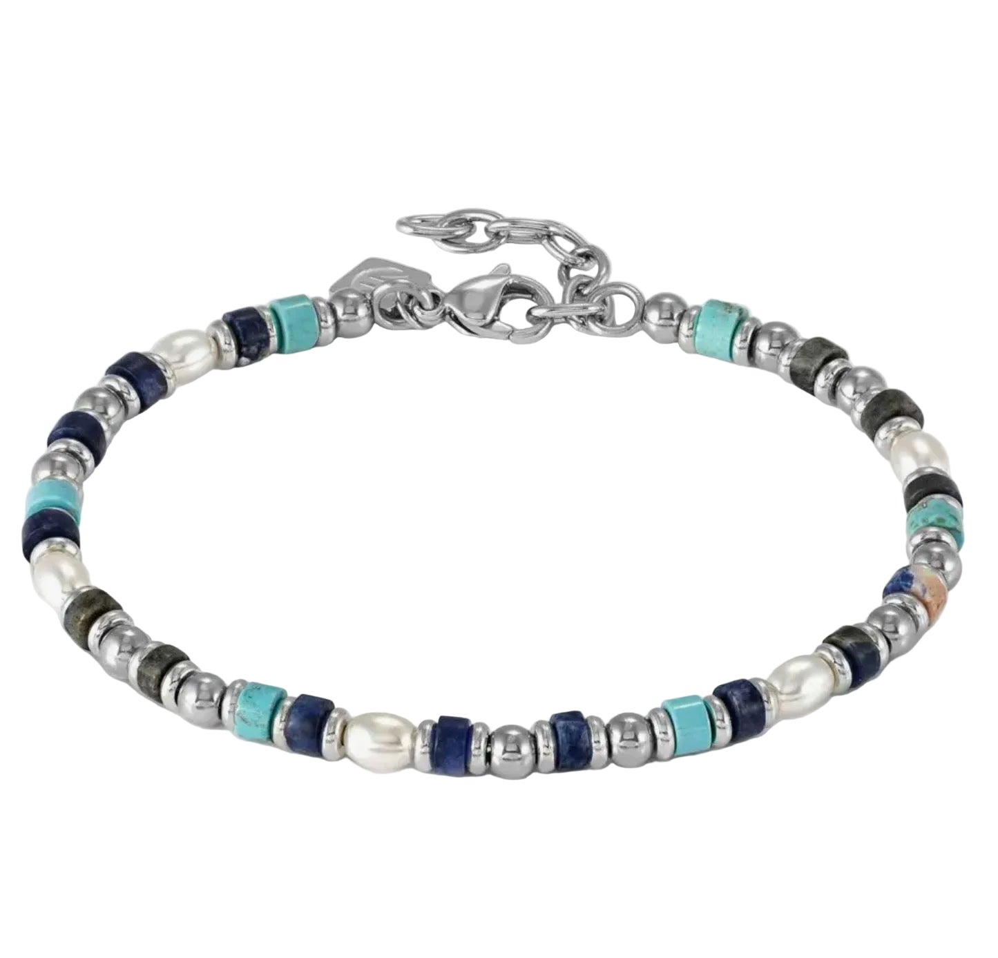INSTINCTSTYLE Sea Edition bracelet in steel and natural stones MIX 1