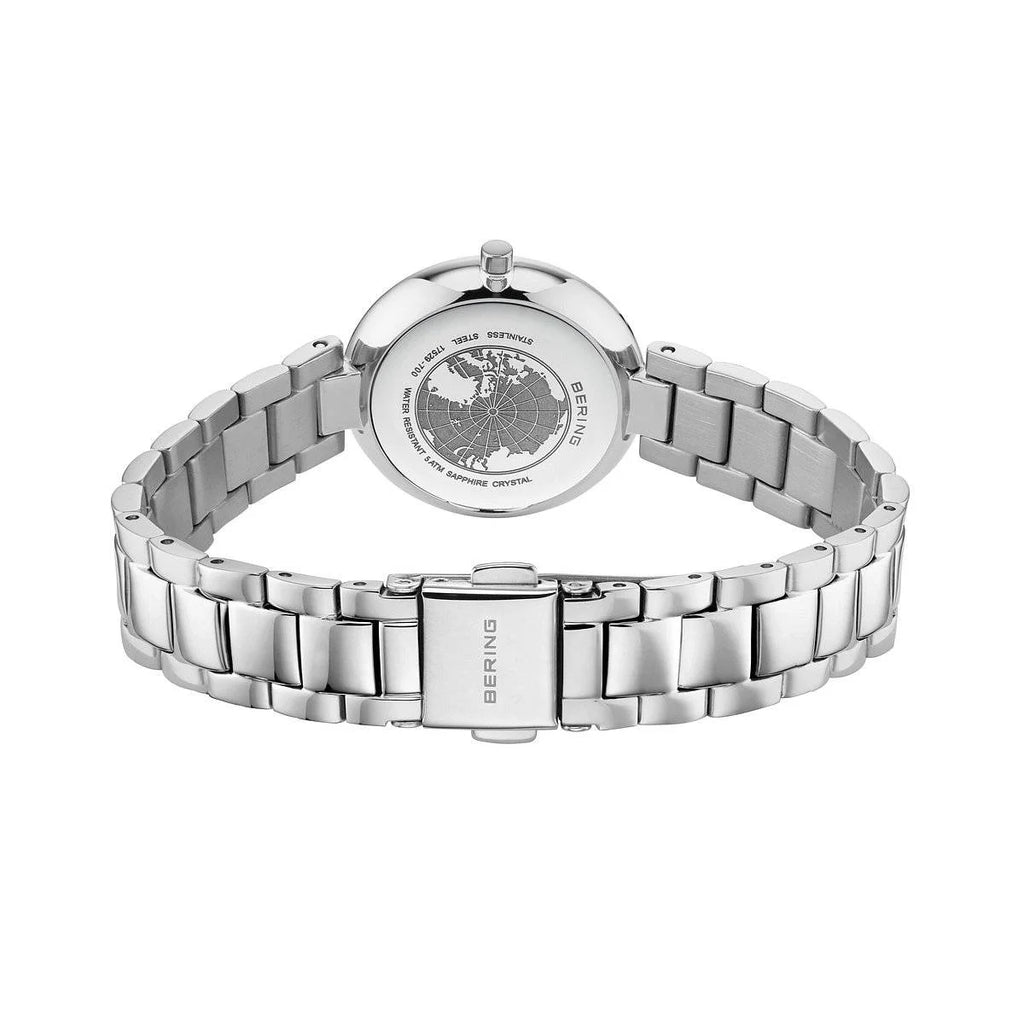 Bering Ladies Metal Strap Watch with Diamond Dial 17529-700