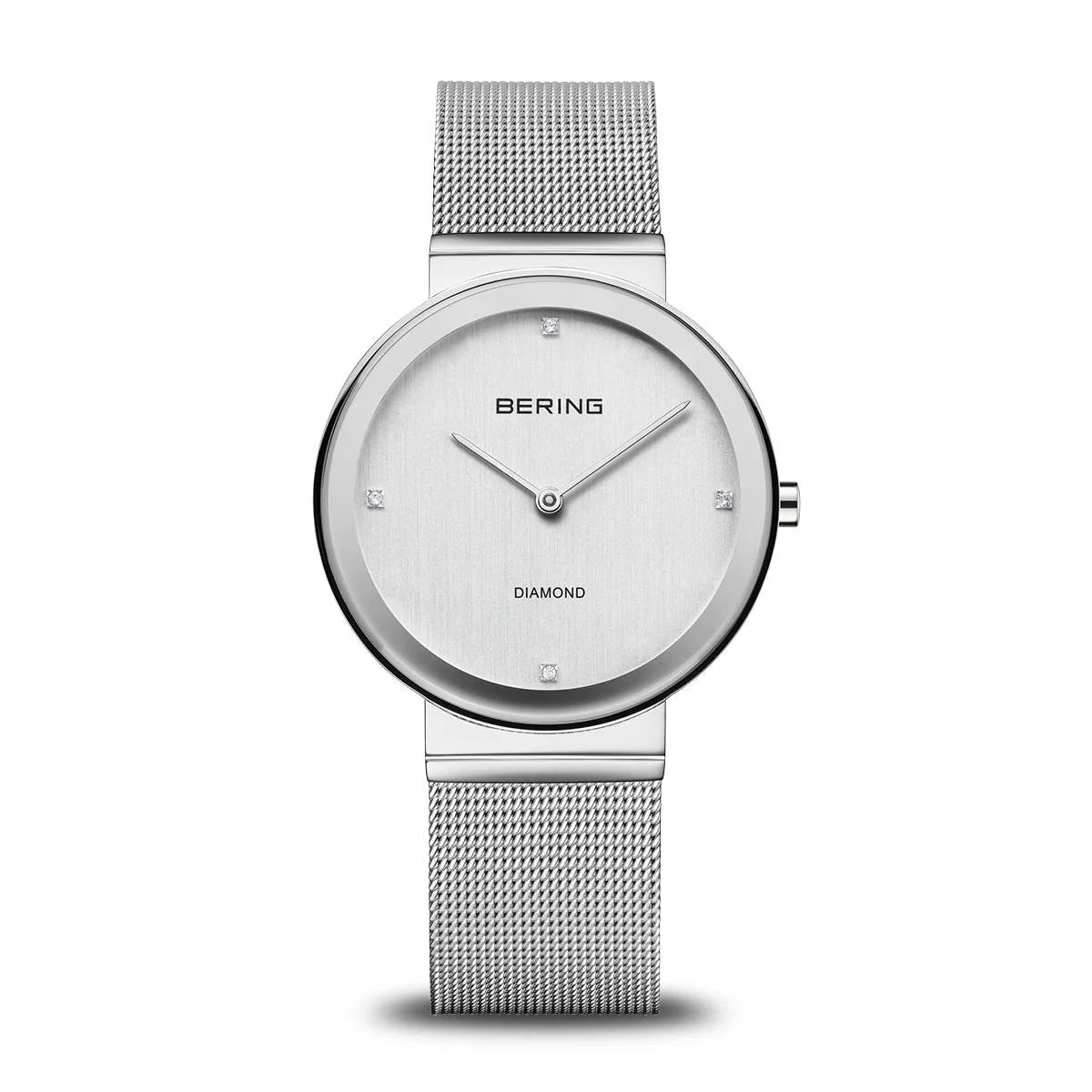 Bering Ladies Silver Watch with Diamond 10135-000